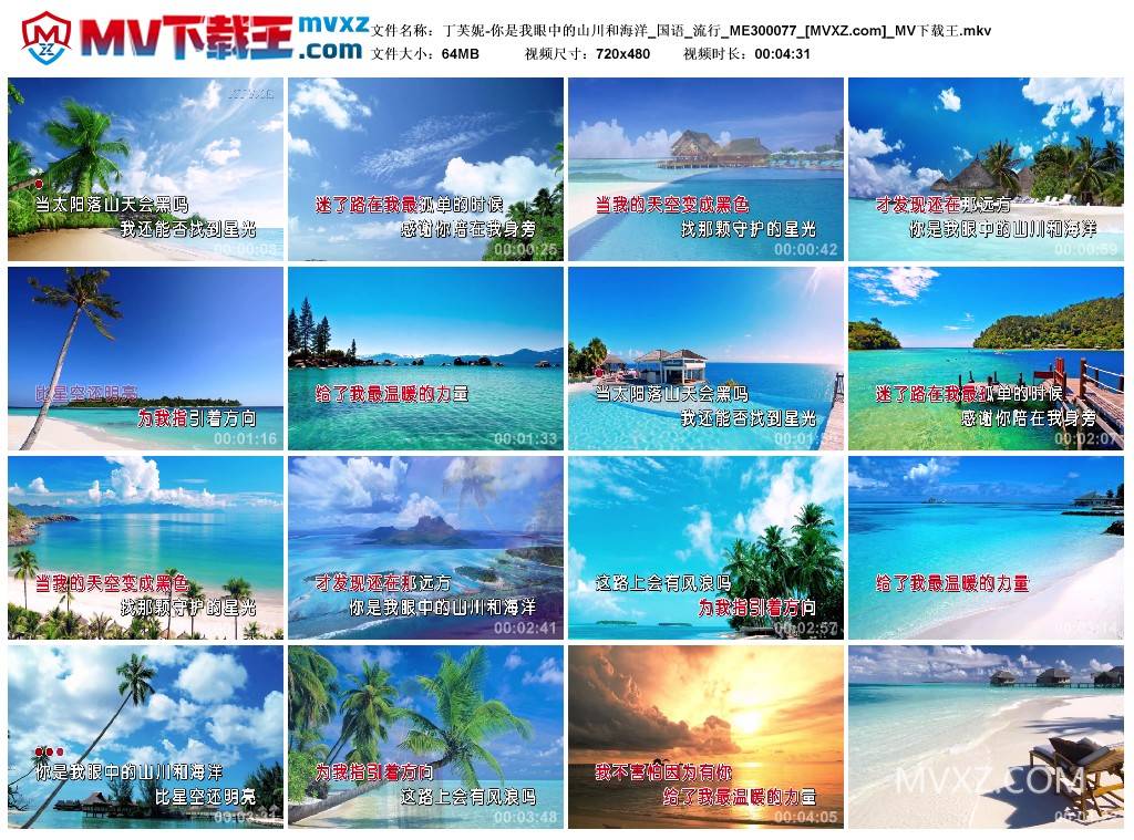 丁芙妮-你是我眼中的山川和海洋_国语_流行_ME300077